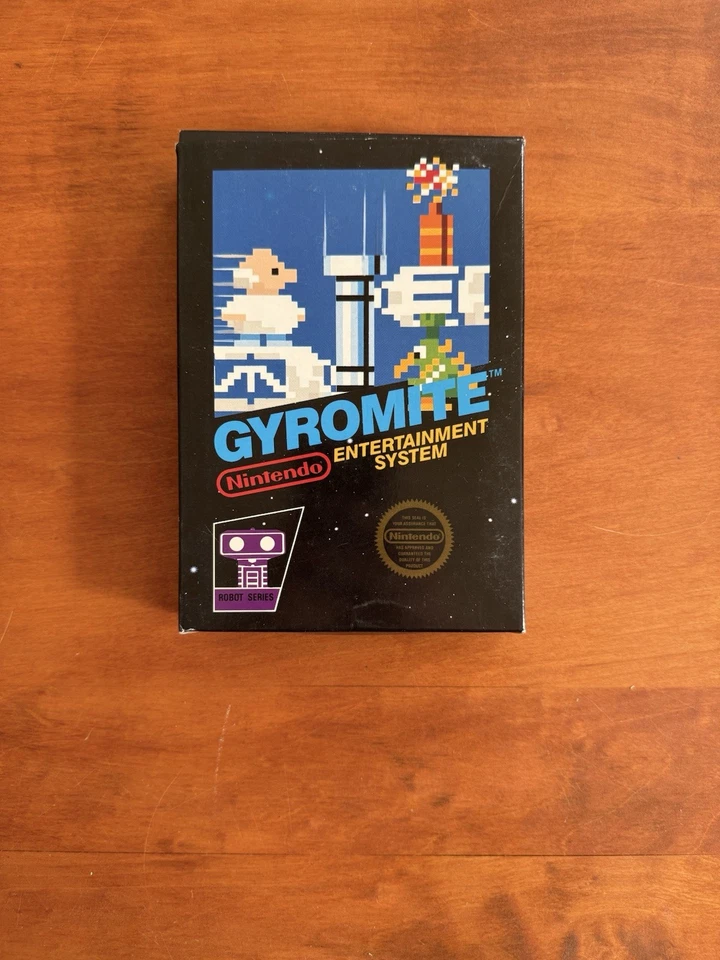Gyromite (Nintendo NES) Excellent Condition 5 Screw Hangtab Intact CIB w/ Poster - Image 2 of 4