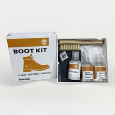 Timberland Boot Cleaning Conditioning Restore Waterproofing Brush Kit NEW In Box