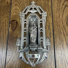 Vintage Religious Holy Water Stoup Holy Font Vessel Made in France FLAW