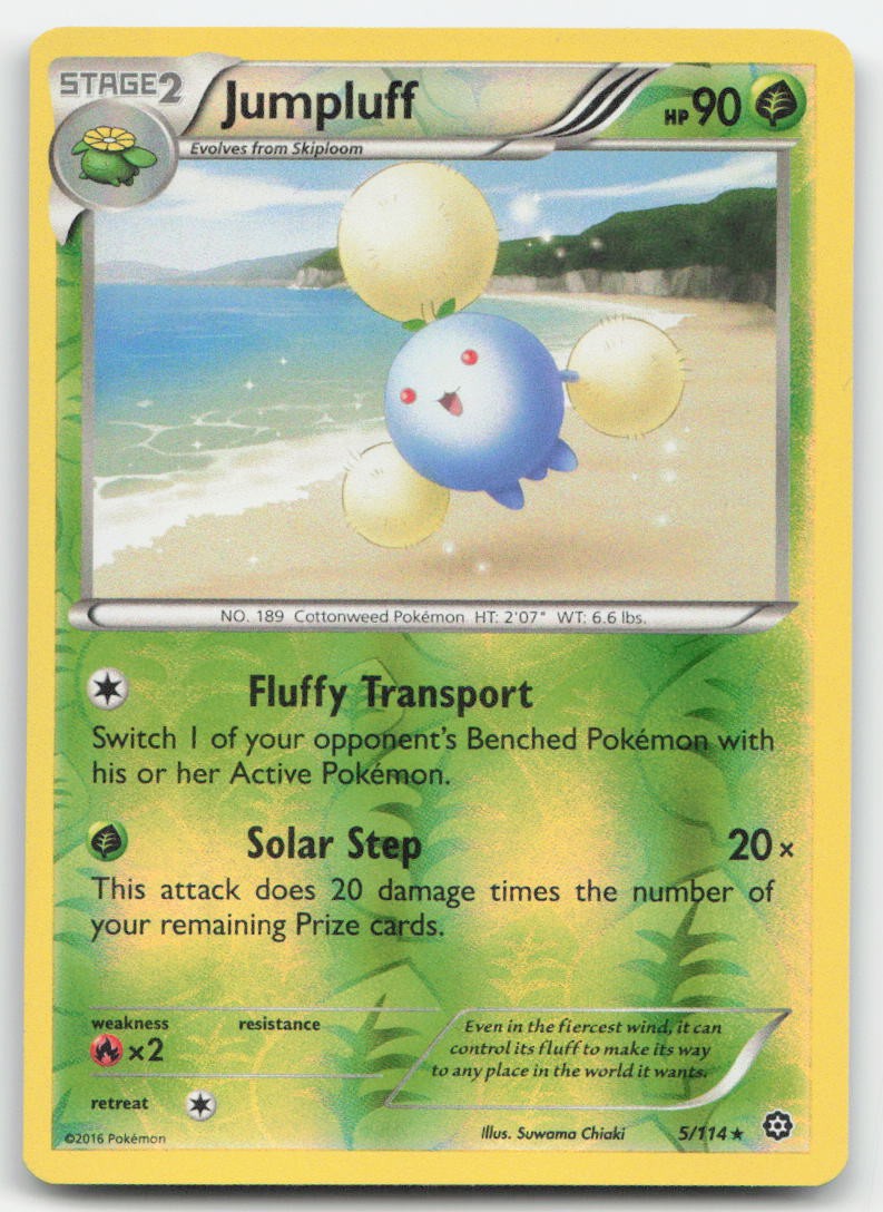 Jumpluff 5/114 XY - Steam Siege Reverse Holofoil Rare Pokemon LP