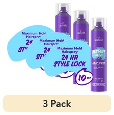  3 pack Freeze Hair Spray for Curly Hair, Straight Hair, and Wavy Hair, 10 oz
