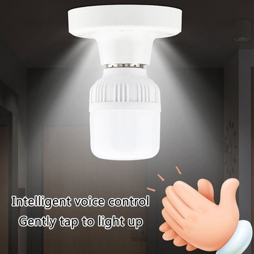 1pc/2pcSound Light Control E27Light Adapter Sensors Light Socket LED Lamp Socket - Afbeelding 4 van 16