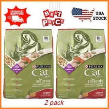 (2 pack) Purina Cat Chow Naturals, Dry Cat Food, Chicken & Salmon, 18 lb Bag 1.35 per pound