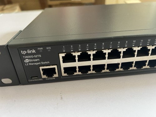 JetStream T2600G-52TS (TL-SG3452 ) L2 Switch - managed 48 Port Used - Photo 3/5
