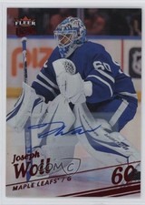 2025-26 Upper Deck Fleer Ultra Red Rainbow Foil 1/10 Joseph Woll #41 Auto 1t51
