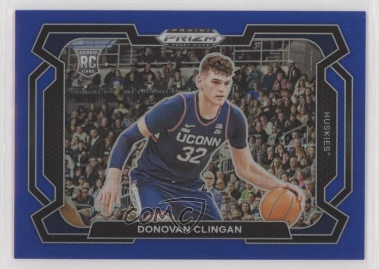 2024 Panini Prizm Draft Picks Blue Variations /199 Donovan Clingan #95 Rookie RC