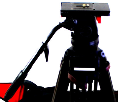 SACHTLER VIDEO V18P PLUS TELESCOPIC PAN BAR  PLATE TIE DOWN KNOB SERVICED 44 Lbs