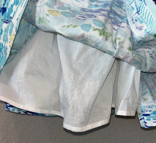 Lilly Pulitzer Alexi High Tide Beach Resort Mini Dress Spaghetti Strap Womens 4 - Picture 5 of 5
