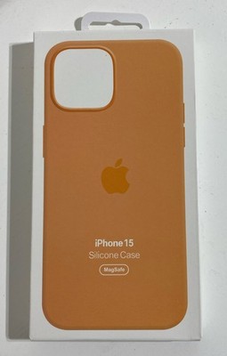 Apple iPhone 15 Silikon Case MagSafe - Orange Sorbet Opened Box Original Cover