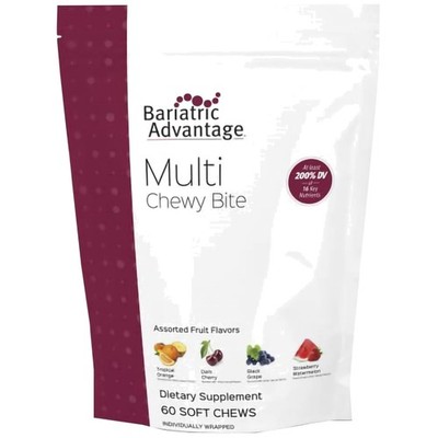 Bariatric Advantage Multi Chewy Bites - Nutritious Soft Chew Vitamins - 60 Count