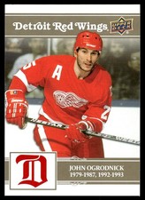 2025-26 UD DETROIT RED WINGS CENTENNIAL LOGO VINTAGE GOLD SSP JOHN OGRODNICK #6