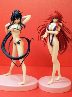 High School DxD Rias Gremory Akeno Himejima Badeanzug Figur Puppe 2er Set FuRyu