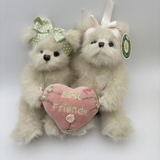 Bearington Collection Best Friends Bears Tags 7" Plush Stuffed Animal Toy