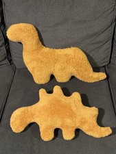 Dino Nugget Pillow Plush 18 inches Lot x2 Dinosaur Chicken Nugget Stuffed Animal
