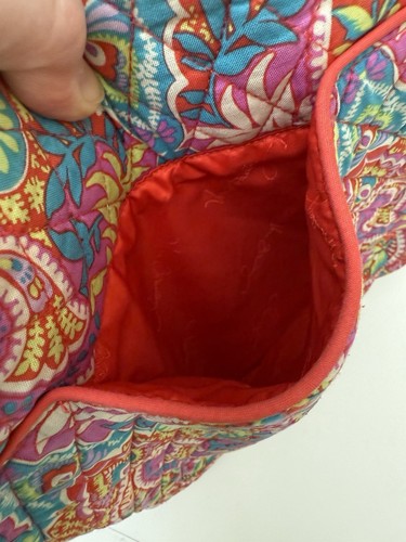 Vera Bradley Paisley in Paradise Double Zip Mailbag Crossbody Purse GUC - Picture 4 of 21