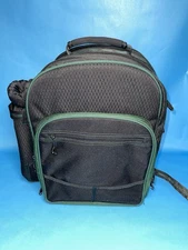 Picnic Time Insulated Backpack Picnic Set Wine Glasses Plates Utensils Cooler