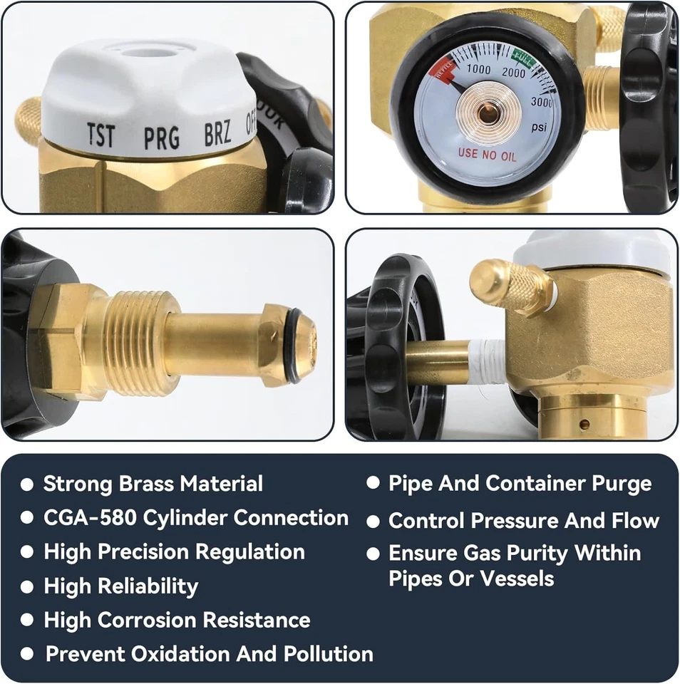VN-500 regulador de válvula de controle de purga de nitrogênio e medidor de vazão híbrido - Imagem 4 de 4