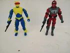(2) Gi Joe G.I. Joe ARAH EELS  and Neo Viper Commander figures army builder lot