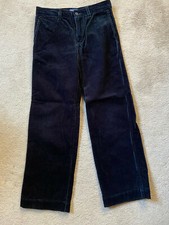 AUTHENTIC GAP BRAND BOYS SZ 7 REG ADJ WAIST BLK CORDUROYS EXCELLENT CONDITION