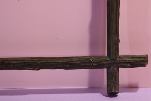 Antique Black Forest Style wood frame c1920/30s Austria 44x37cm - Picture 6 of 8