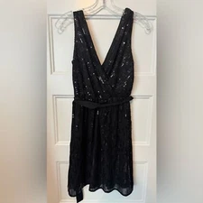 Express Sequin LBD Cocktail Dress Size Extra Small
