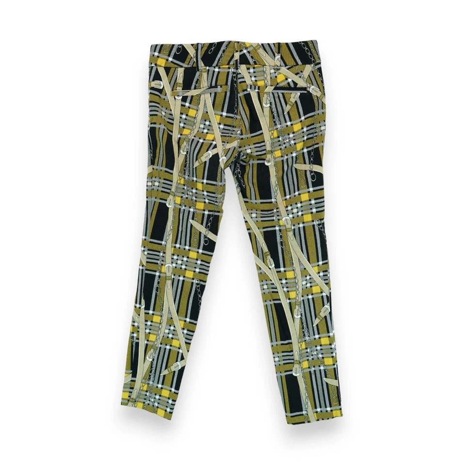 Pantalones para mujer 7th Avenue Design Studio talla 2 a cuadros con estampado de cadenas Foto 2 de 4