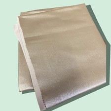 PIECE DE TISSU DE SKAÏ GRIS SIMILI CUIR COUPON 128 X 260 CM