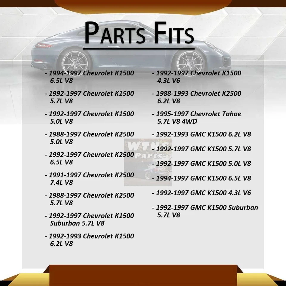 Подходит для переднего вала оси 2x CV 1988 1989 1990 1991 1992 Chevrolet K2500 Cardone - Изображение 2 из 4