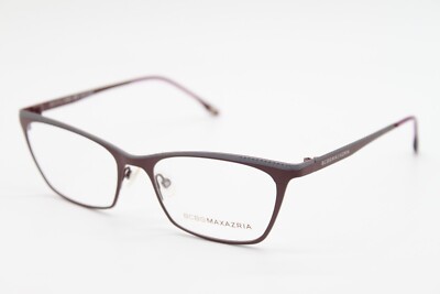 NEW BCBGMAXAZRIA CV GIADA WINE BURGUNDY GREY PURPLE AUTHENTIC EYEGLASSES 52-17