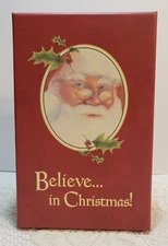 2007 The Lang Co., LLC Believe Christmas Box W/Santa Artwork-Sherri Buck Baldwin