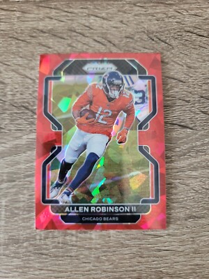 2021 Prizm Football Allen Robinson Red Cracked Ice #156 Bears