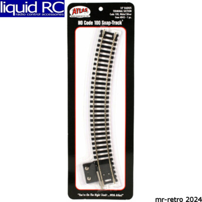 Atlas Trains 845 HO C100 18 Radius Curve Term