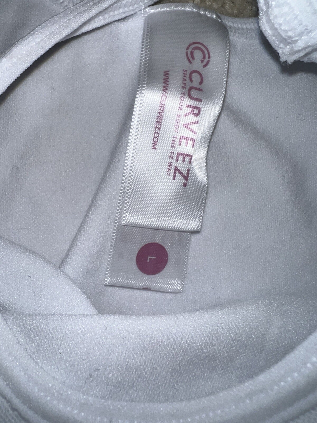 Curveez Shaping Tanks set 2 white Black large Firm shaper tummy control new LG 