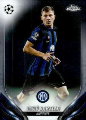 NICOLO BARELLA 2023-24 Topps Chrome UEFA Club Competitions Base