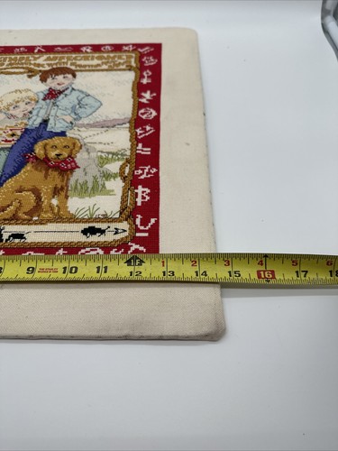Versículo de la Biblia “Sé amable afectado” de colección para niños vaqueros con punto de cruz cachorro - Imagen 8 de 8