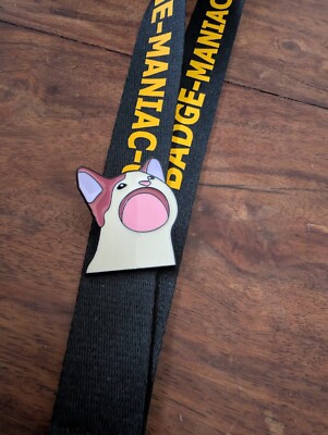 Anime Katze, Mund offen Emaille Pin Anstecker nachdenklich Valentinstag Geschenkidee 
