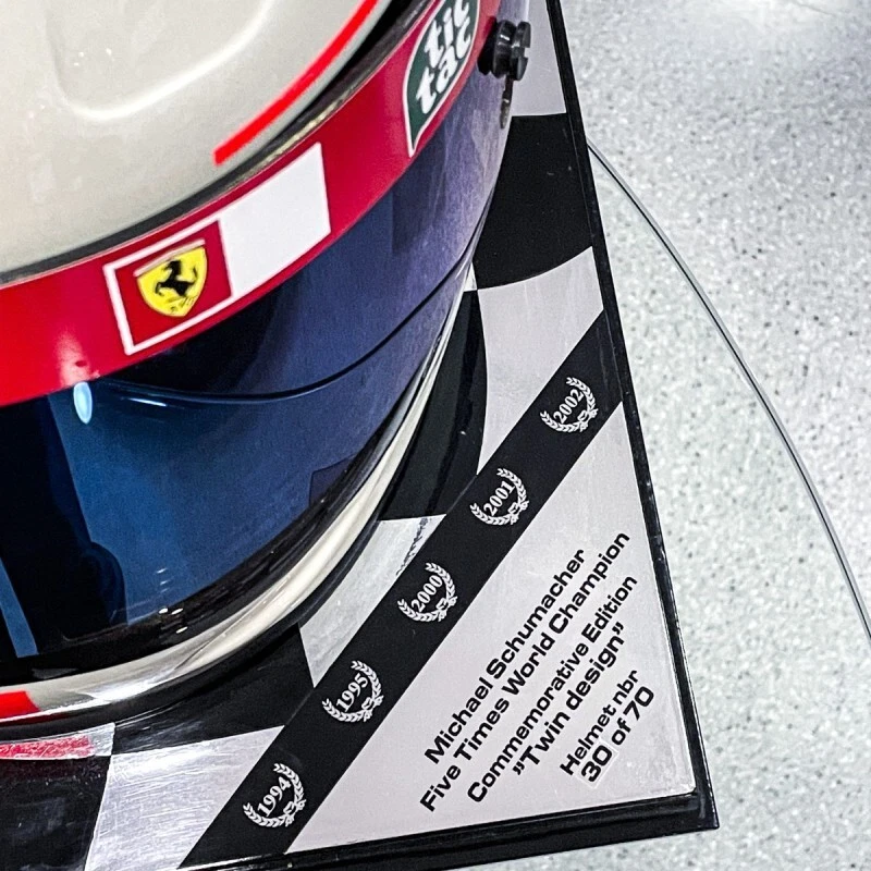 Casco MICHAEL SCHUMACHER Ferrari Bell GP de Mónaco 2002 certificado de autenticidad #30/70 Foto 4 de 4