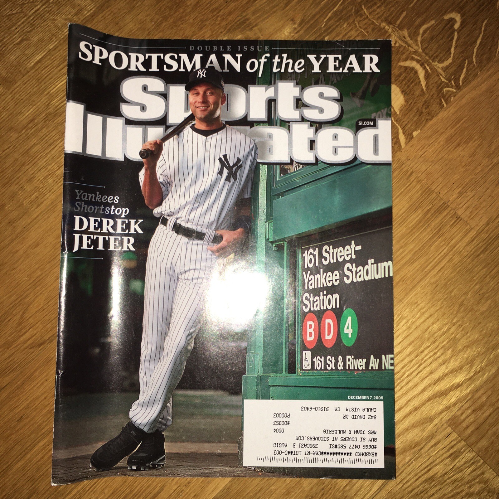 Sports Illustrated Magazine December 7, 2009 New York Yankees Derek ...