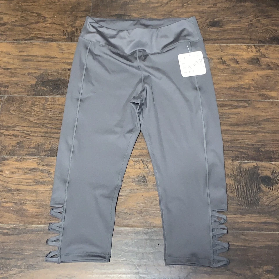 Леггинсы Yelete активные компрессионные серые женские для тренировок досуга размер XL - Изображение 4 из 4