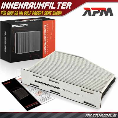 Innenraumfilter für Audi A3 8P TT VW Golf Passat Jetta Seat Leon Skoda Octavia