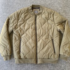 Primark Puffer Jacket Women’s L Army Green Zip Up Zipper Pockets 