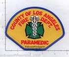 California - Los Angeles County Paramedic CA Fire Dept Patch