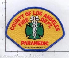 California - Los Angeles County Paramedic CA Fire Dept Patch