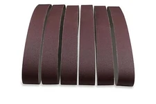2 X 48 Inch 400 Grit Aluminum Oxide Premium Quality Metal Sanding Belts, 6 Pack