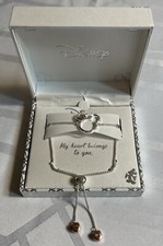Disney Mickey Mouse Fine Silver Plated Adjustable Bracelet NWT A6612