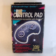 Sega Genesis Mad Catz 3 Button Turbo Controller Open Box Game Master HTF Vintage