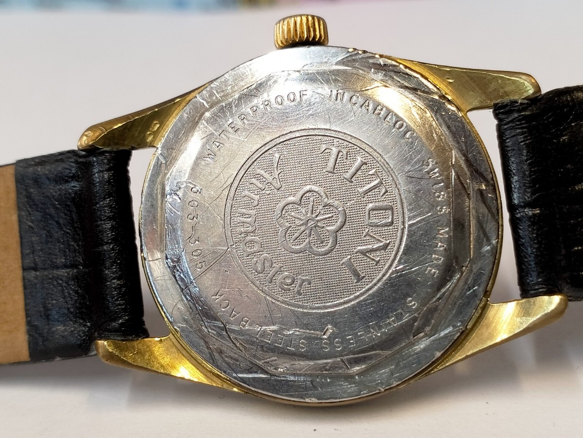 チョンさん専用　TITONI Airmaster 自動巻デイデイト Titoni Airmaster Automatic 361-208 Rotomatic Vintage Woman