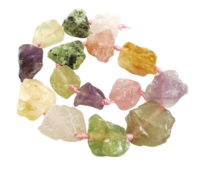   Verschiedene Nuggets Edelsteinperlen-Mix Perlen Strang für Kette  