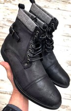 Chelsea Boot Ankle Boots Side Buckle Men's Shoes Gray Black