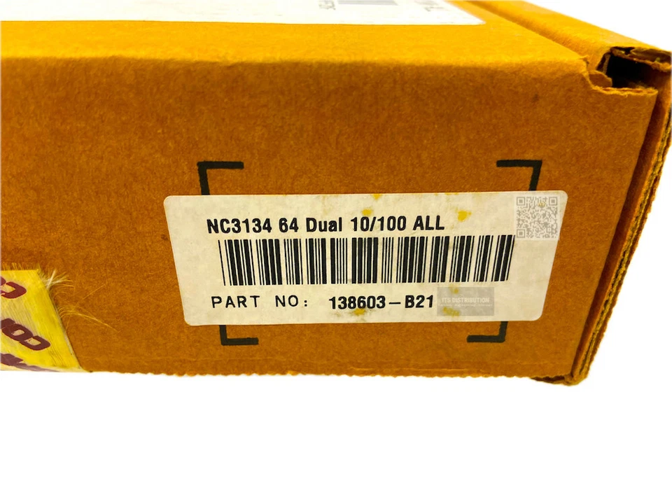 138603-B21 | New Sealed HP NC3134 Network Adapter PCI-X 2 x RJ-45 10/100Base-TX - Image 2 of 4